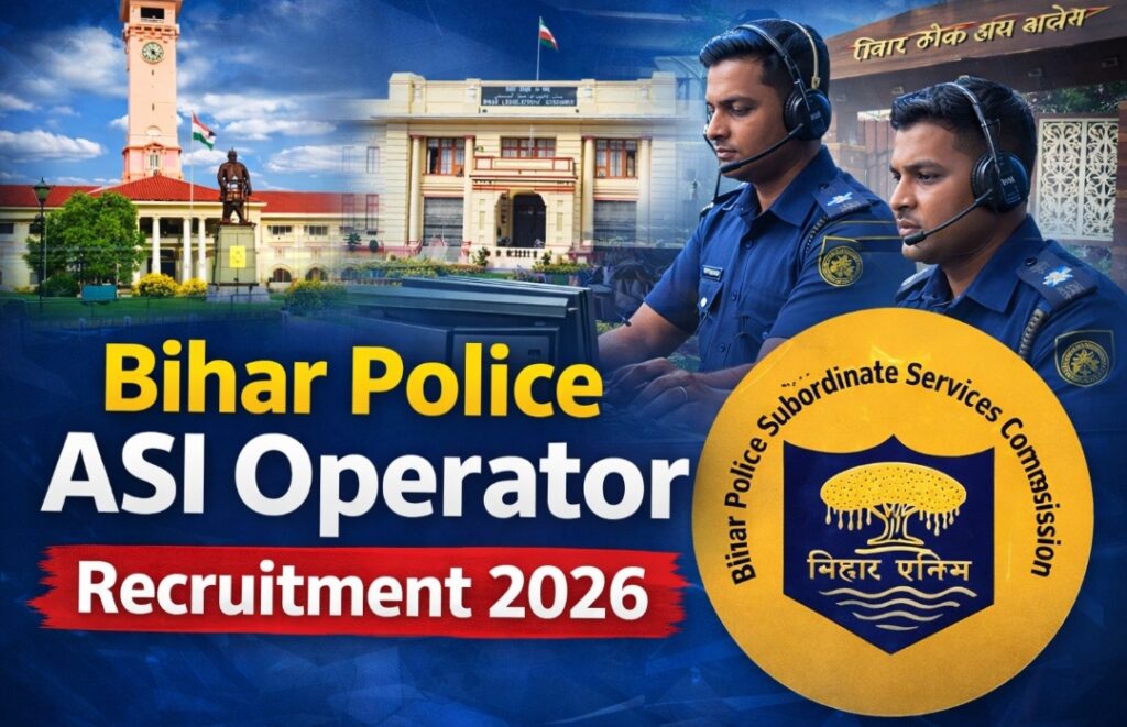 Bihar Police ASI Operator Recruitment 2026: