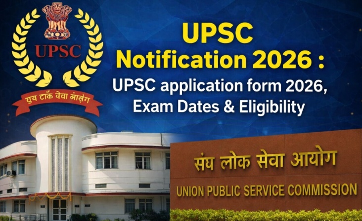 UPSC Notification 2026 : UPSC application form 2026, Exam Dates & Eligibility