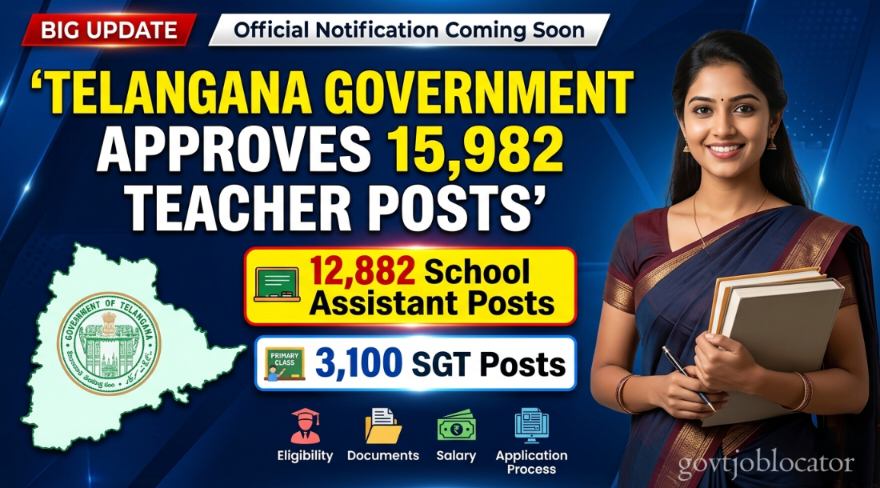 Telangana Government Approves 15,982 Teacher Jobs