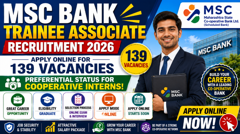 MSC Bank Trainee Associate Recruitment