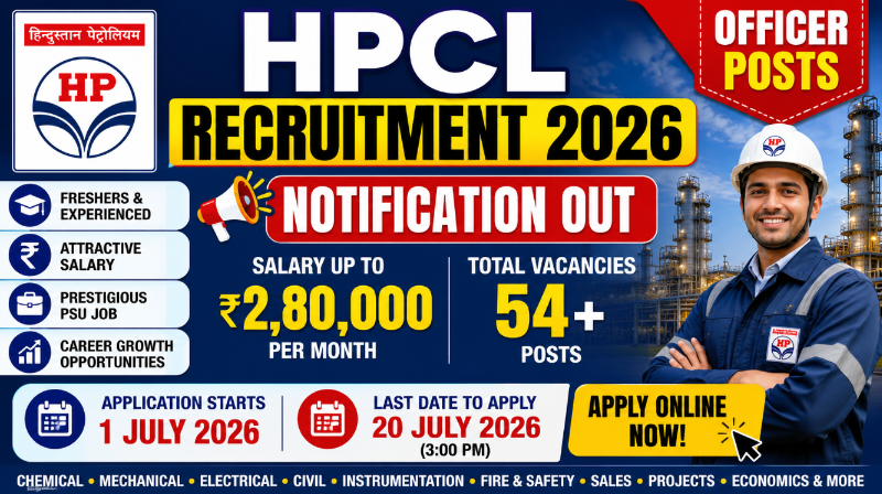 HPCL Recruitment 2026 Notification Out