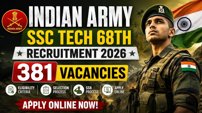 Indian Army SSC Tech 68th Recruitment
