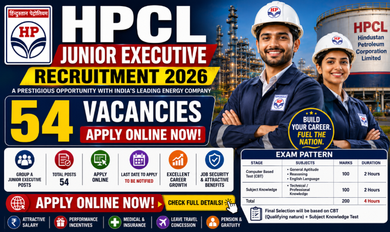 HPCL Junior Executive Recruitment