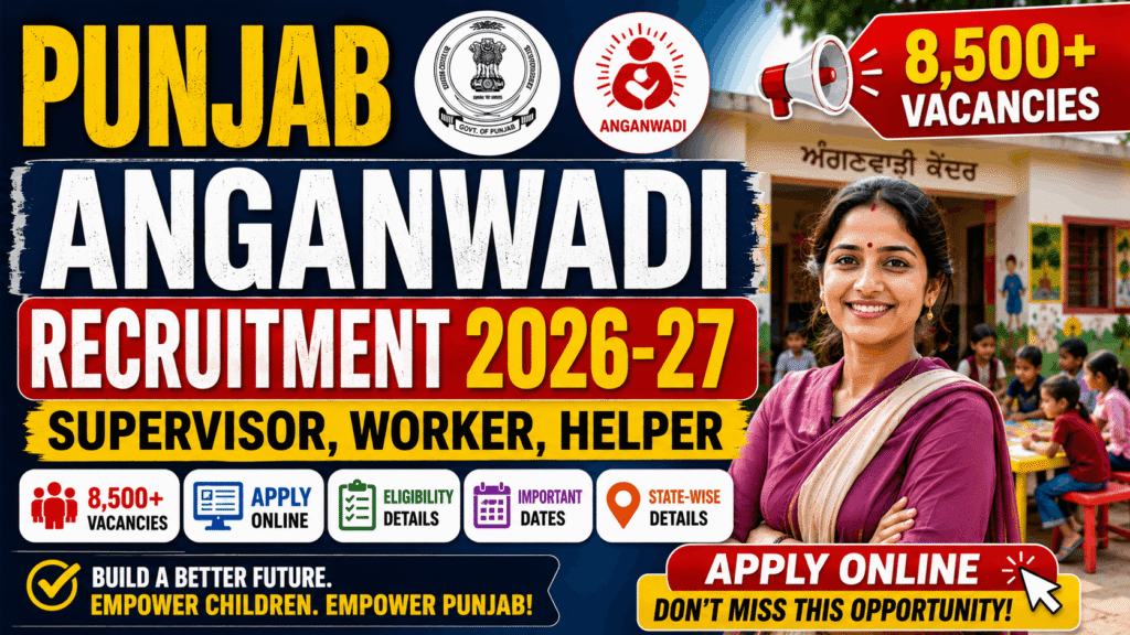 Punjab Anganwadi Recruitment