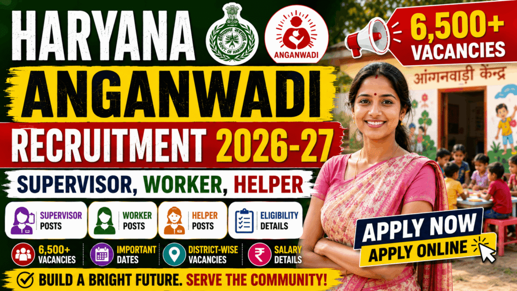 Haryana Anganwadi Recruitment