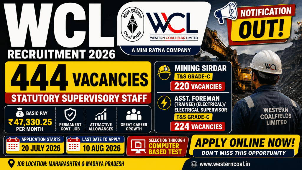 WCL Recruitment 2026