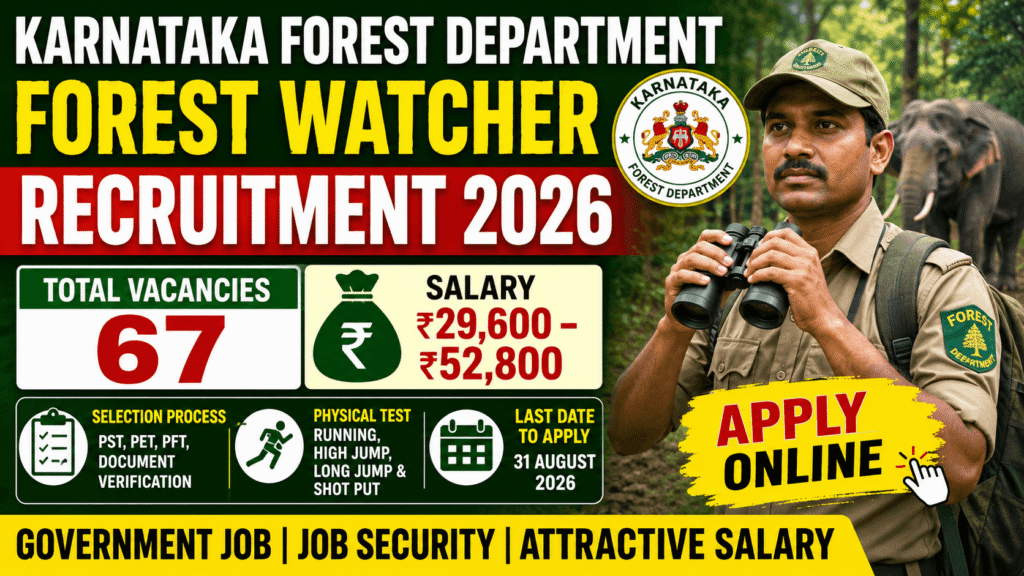 Karnataka Forest Watcher Recruitment