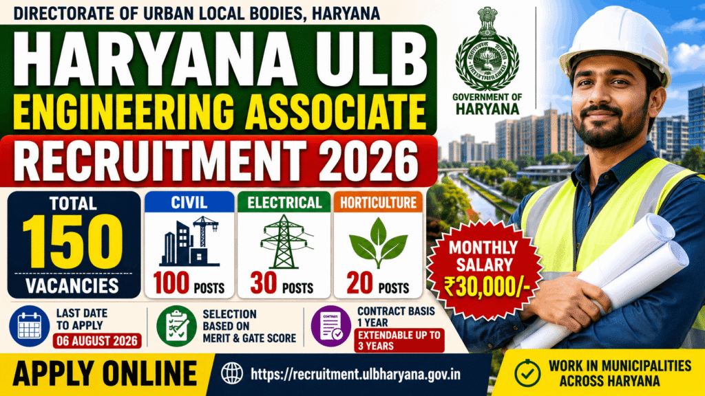 Haryana ULB engineering associate recruitment 2026