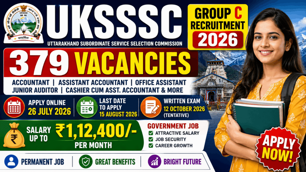 UKSSSC Group C Recruitment 2026
