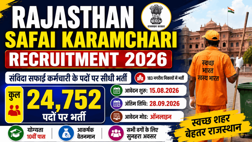 Rajasthan Safai Karamchari Recruitment 2026