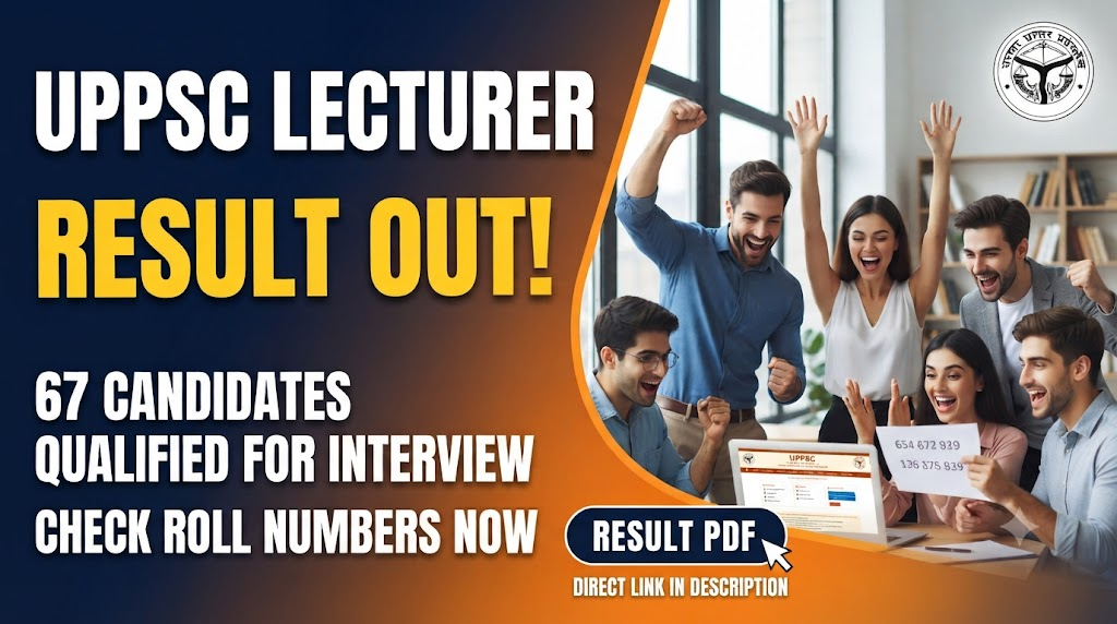 UPPSC Lecturer Result 
