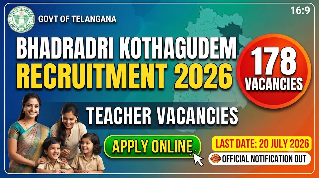 Bhadradri Kothagudem Anganwadi Recruitment
