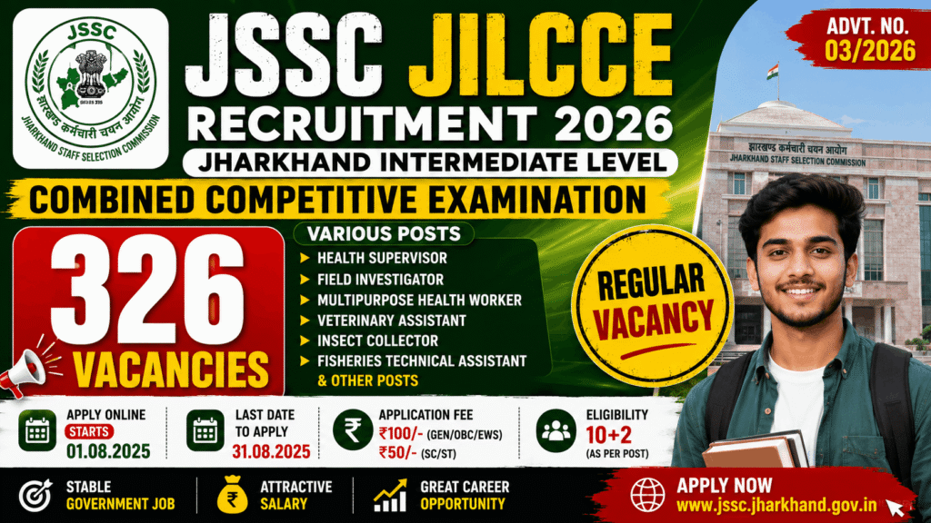 JSSC JILCCE Recruitment 2026