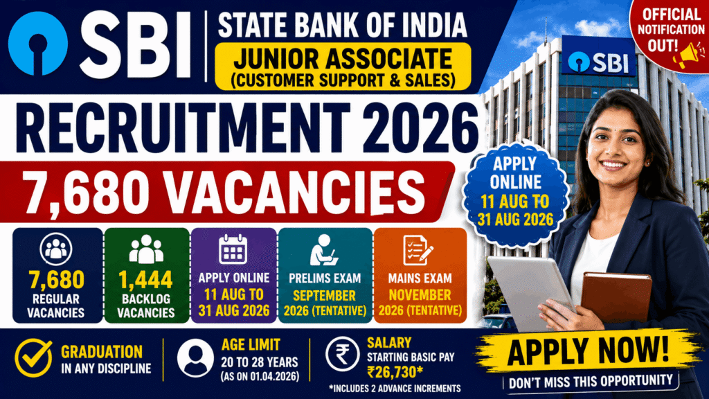 SBI Clerk Recruitment 2026