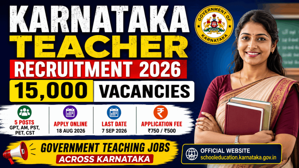 Karnataka Teacher Recruitment 2026