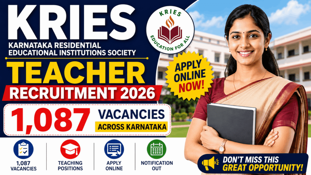 KRIES Teacher Recruitment 2026