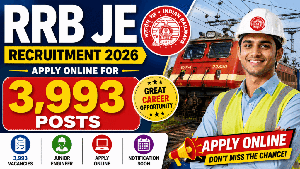 RRB JE Recruitment 2026
