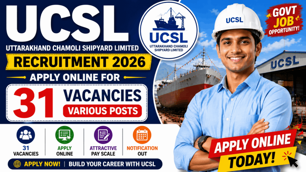 UCSL Recruitment 2026