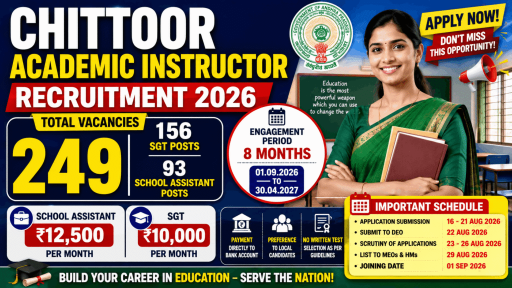 Chittoor Academic Instructor Recruitment 2026