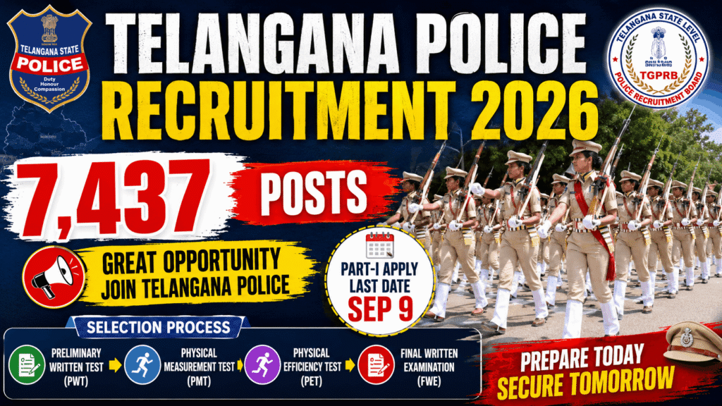 Telangana Police Recruitment 2026