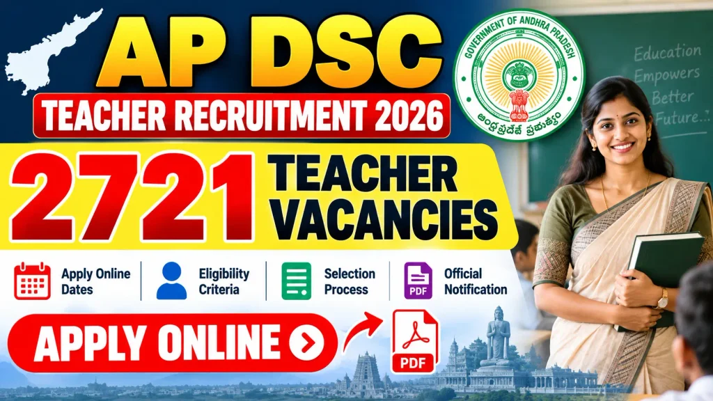 AP DSC Teacher Recruitment 2026 Notification